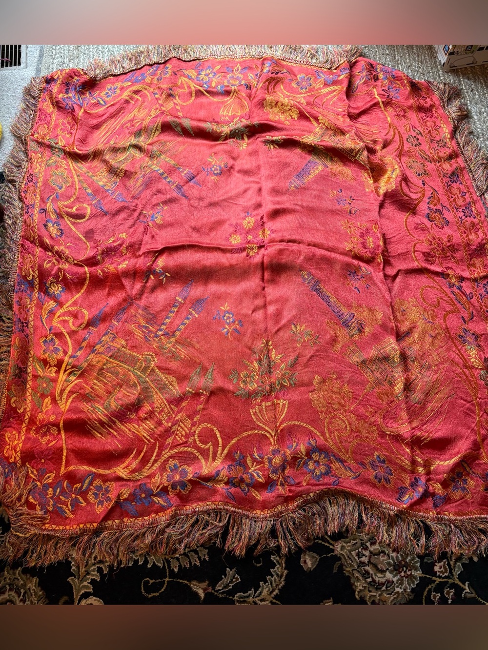 Vintage Deco Piano Shawl